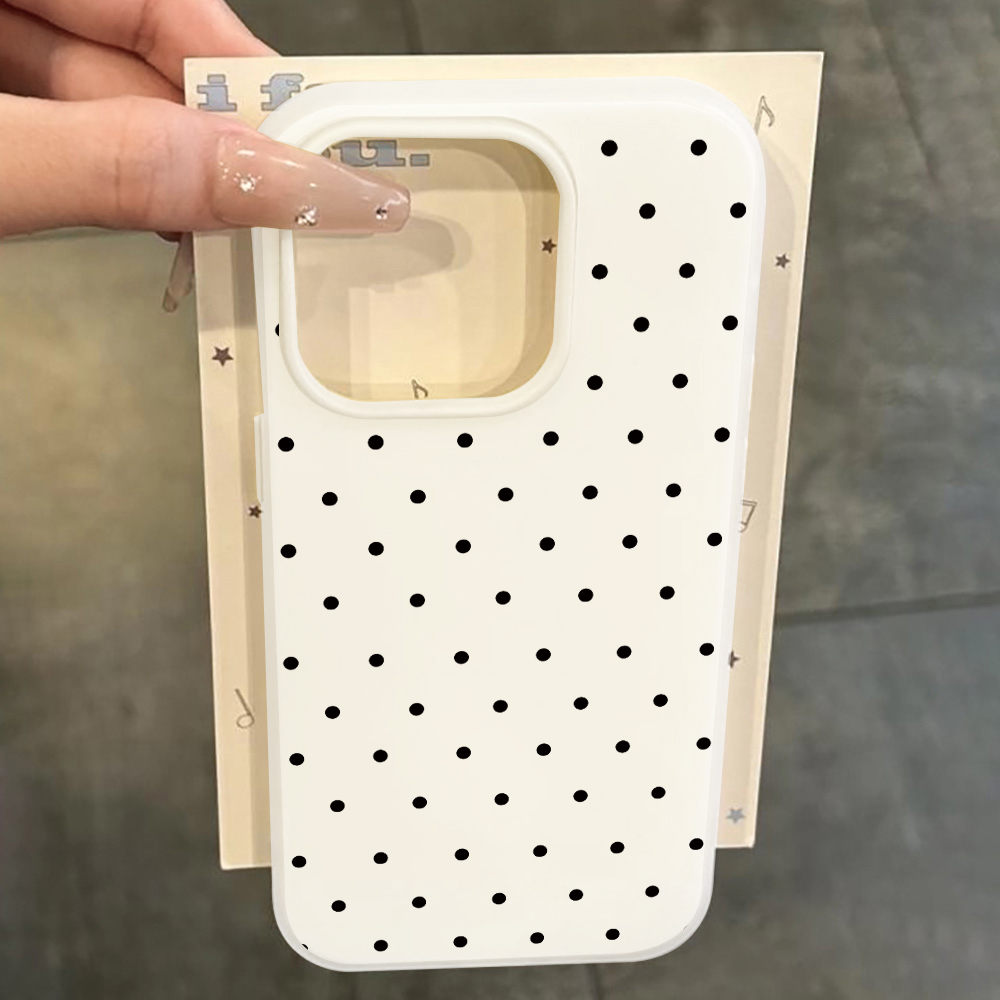 Samsung Galaxy S25 - Funda minimalista con diseño de lunares