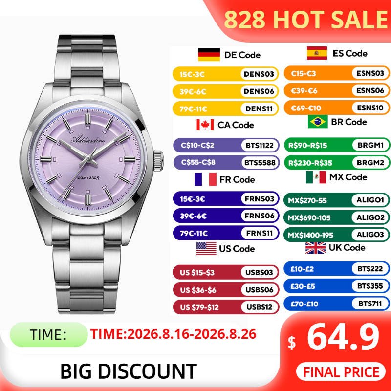 Anti Blue Light Film - Reloj ADDIESDIVE para mujer, marca superior,