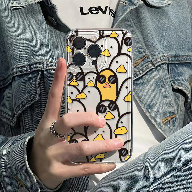 Apple Iphone 15 - Funda bonita de pato de dibujos