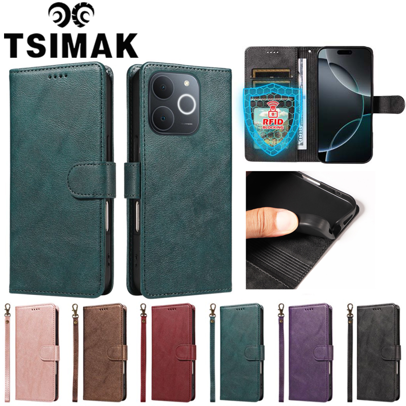 Realme Note 50 - Funda de Cuero Tipo Cartera con