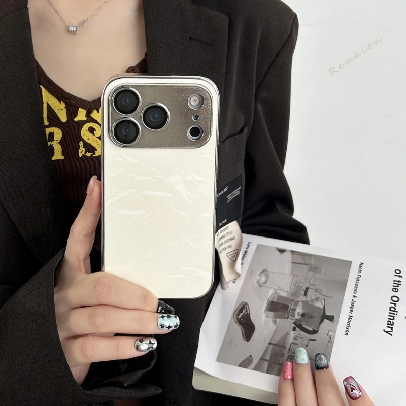 Funda de Teléfono de Cuero con - Camera Lens Protector reseña y precio