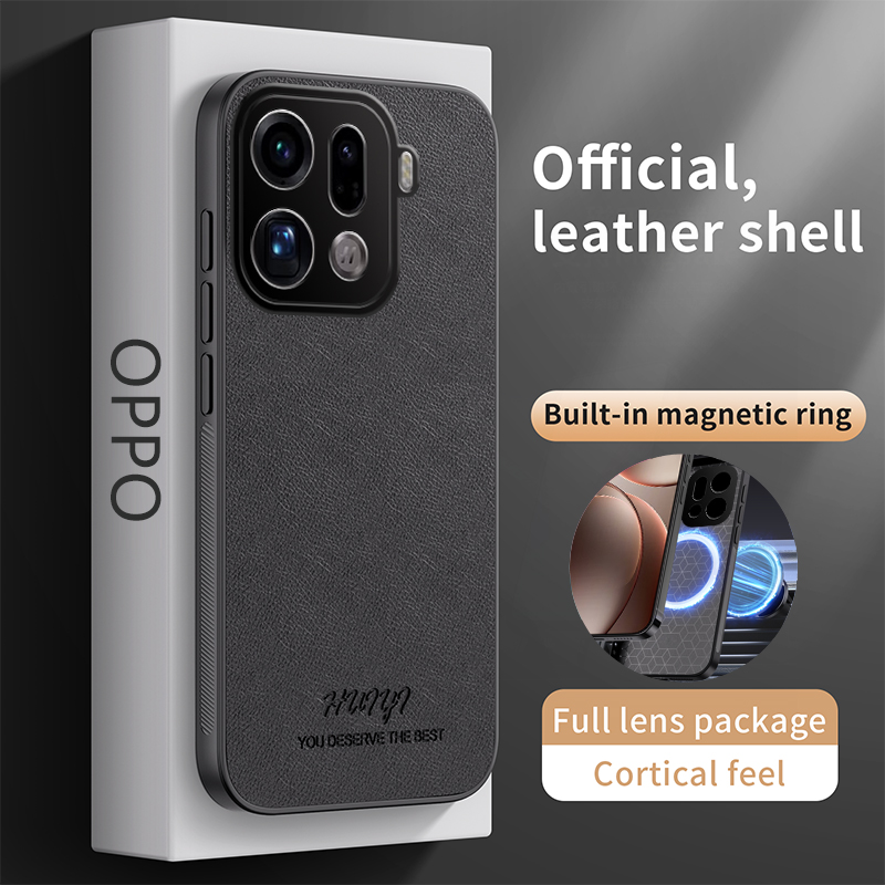 Funda magnética de cuero con i - Oppo Find X8 reseña y precio