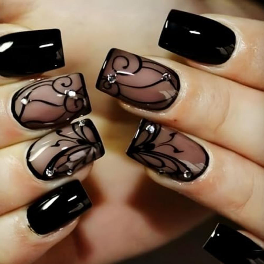 Uñas postizas cuadradas cortas - Full Cover Adhesive reseña y precio