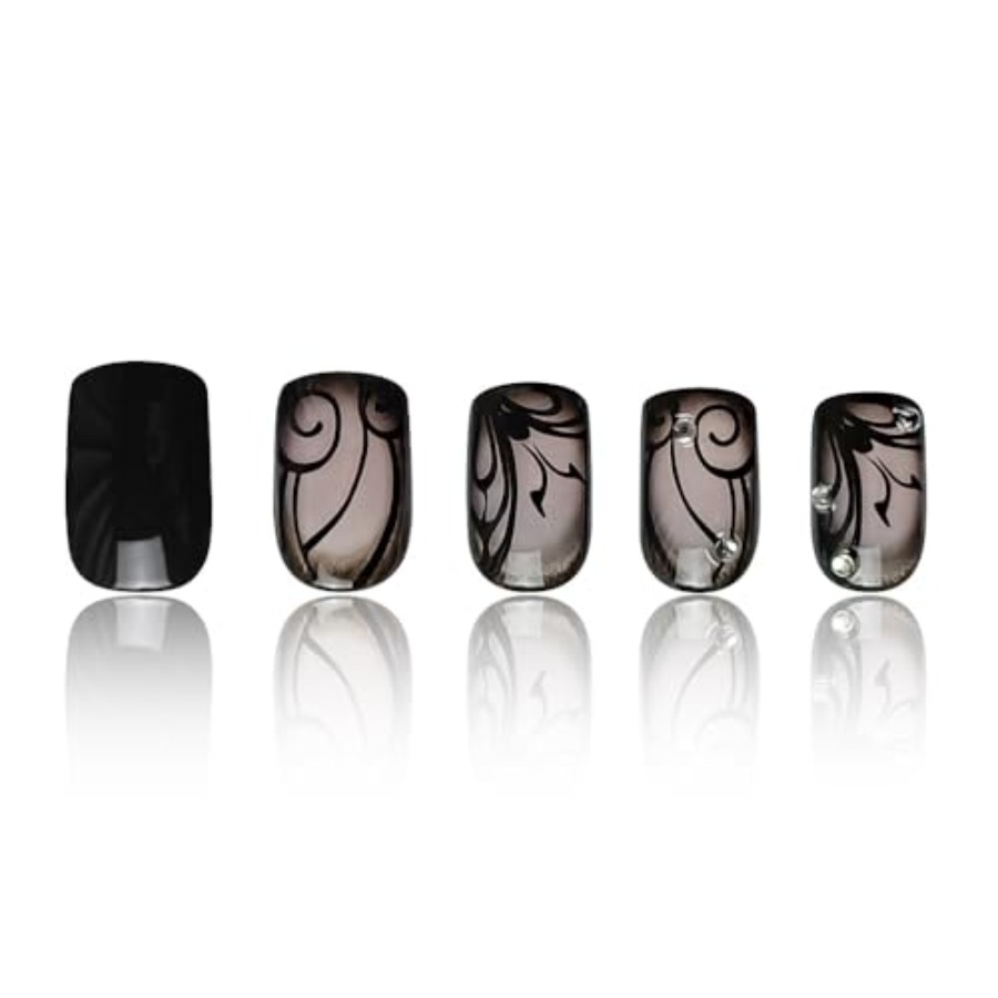 Uñas postizas cuadradas cortas - Full Cover Adhesive reseña y precio